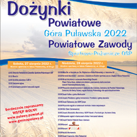 plakat Dożynki Powiatowe Góra Puławska 2022