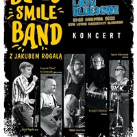 Plakat zawiera informację o koncercie Blues Smile Band