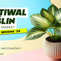 Plakat - Festiwal roślinny market, wiosna'24, Puławy Hala MOSiR (Al. Partyzantów11), 9-10 marca, wstęp bezpłatny