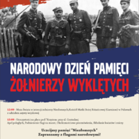 Plakat Narodowego Dnia Pamięci Żołnierzy Wyklętych 2024 Puławy