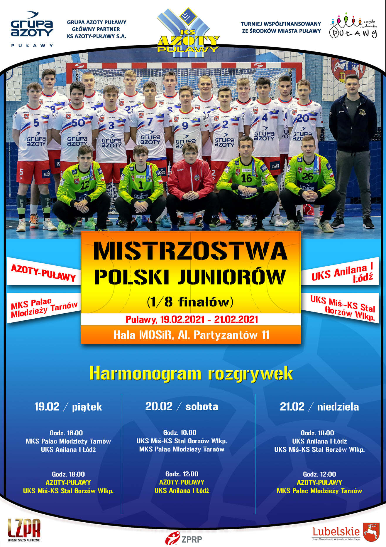 plakat-mistrzostwa Polski juniorów jedna ósma finałów.jpg